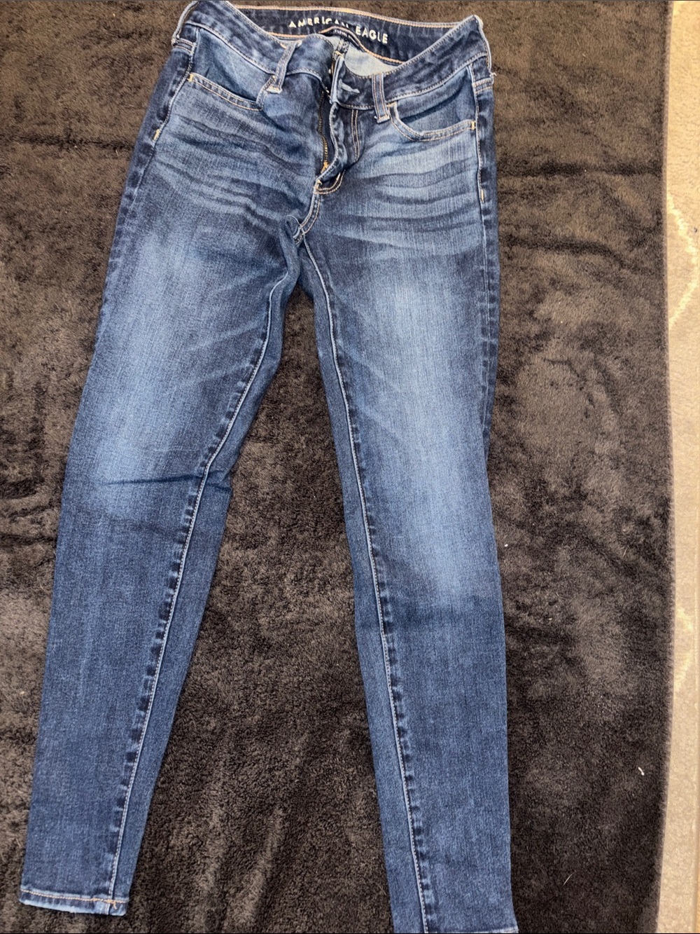 American Eagle Outfitters Dark Blue Skinny Jeans
